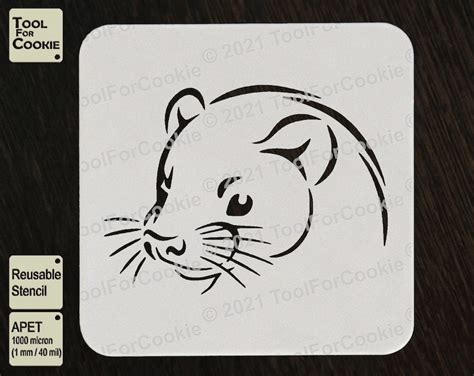 Ferret Stencil Etsy