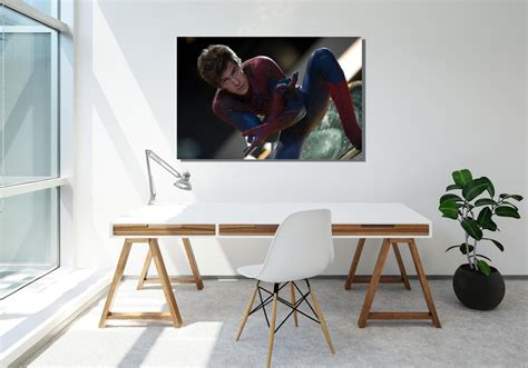 Spiderman andrew Garfield Canvas Painting Spiderman Wall - Etsy