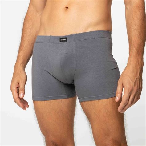 Cueca Boxer Cotton Cinza Trave Underwear Cuecas Modernas E Confort Veis