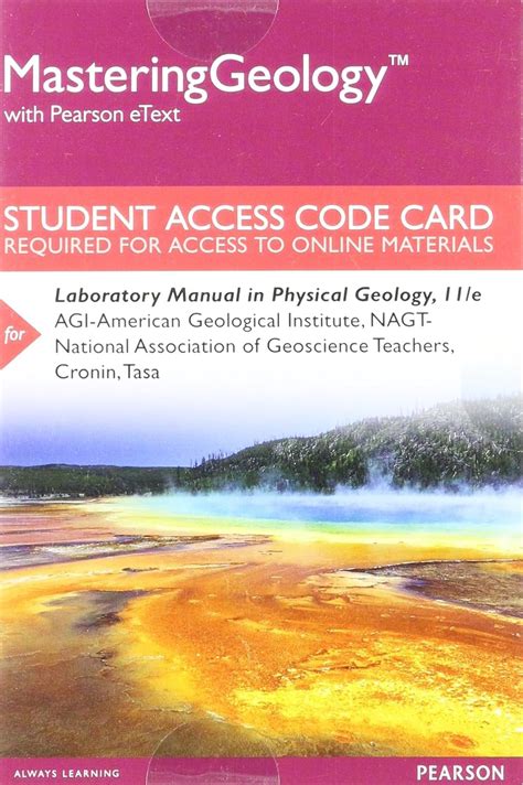 Mastering Geology With Pearson Etext Standalone Access Card For