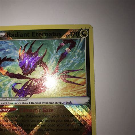 Pokémon Card Radiant Eternatus 105 159 Radiant Rare Pokémon Crown