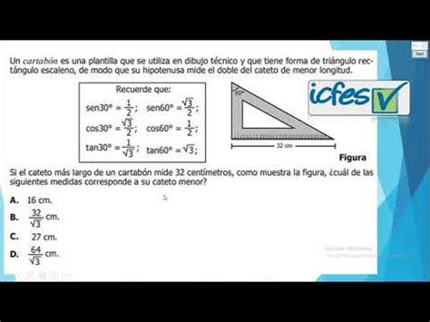 Pregunta De Matem Ticas Tipo Examen Icfes Saber Trigonometr A