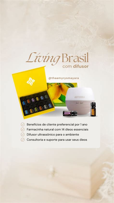 Kit Living Brasil Misturas De óleos Essenciais Óleos Essenciais Doterra Doterra