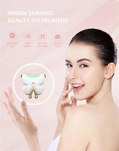 Ems Gua Sha Scraping Facial Massager Led Light Microcurrent Skin