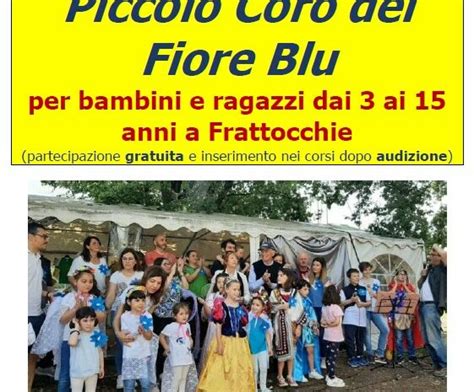 Piccolo Coro Del Fiore Blu Di Marino Aperta Si Riparte L11 Novembre A