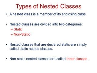 nested classesppt