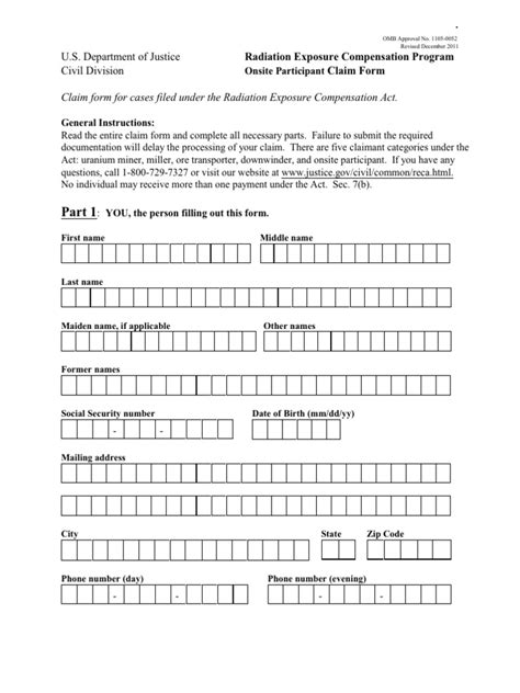 Reca Op Claim Form 12 11 0 Pdf Pathology Radiology