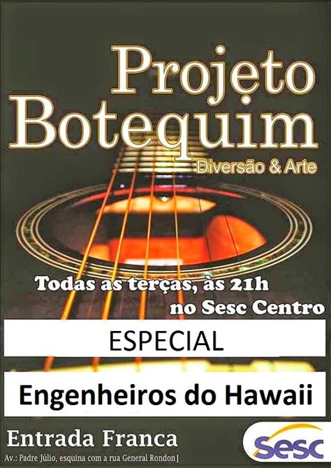 Hoje Rola Sala Vip No Projeto Botequim Especial Engenheiros Do