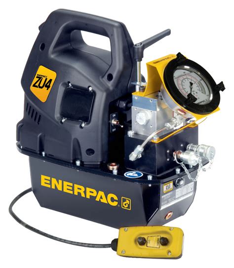 ENERPAC, 10,000 psi Max. Op Pressure, 60 cu in/min Max. Flow Rate, Hydraulic Electric Pump ...