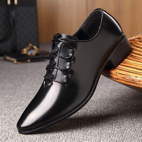 OSCO Cuero De Moda Hombre Zapatos De Vestir De Hombre De Negocios