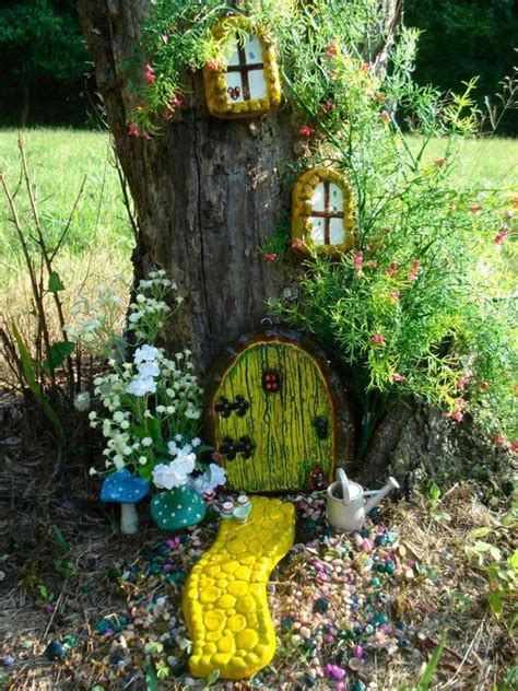 Fairy Garden Houses Diy Tree Stump Fairy House Founterior