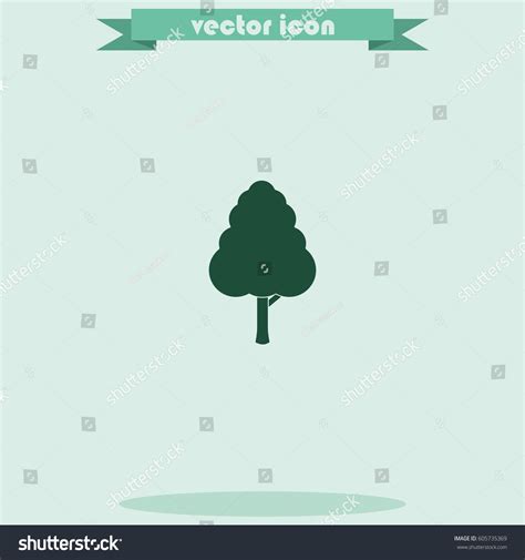 Decorative Simple Tree Stock Vector Royalty Free 605735369 Shutterstock