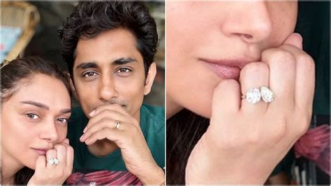 Aditi Rao Hydari Flaunts Double Diamond Engagement Ring Here Are 5