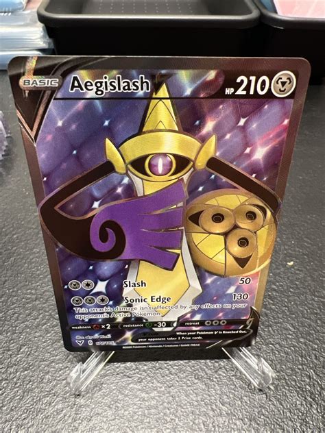 Aegislash V Full Art Holo Ultra Rare Swsh Vivid Voltage Pokemon