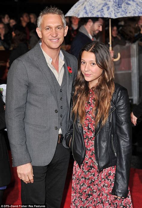 Gary Lineker Takes Pretty Step Daughter Ella To The Hunger Games