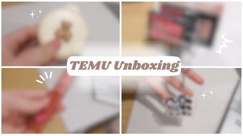 TEMU Unboxing Video Aesthetic ASMR Cute Products YouTube