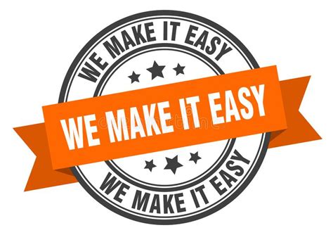 Make It Easy Concept Icon With Shadow Stock Vector Illustration Of