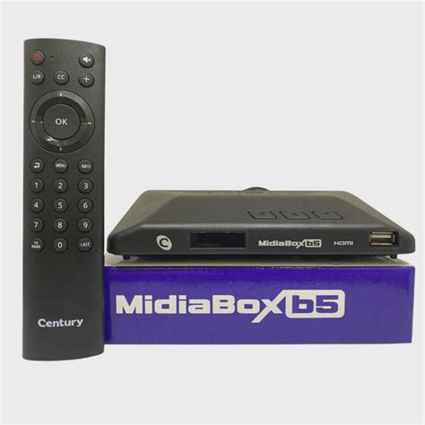 Receptor Digital Century Midiabox B5 Banda Ku Tvro C Sat HD Midia Box