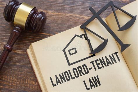 Landlord Tenant Law Is Shown Using The Text Stock Image Image Of