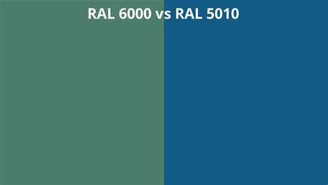 Ral 6000 Vs 5010 Ral Colour Chart Uk