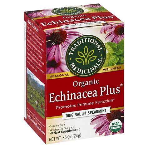 Traditional Medicinals Organic Echinacea Plus Caffeine Free Herbal Tea