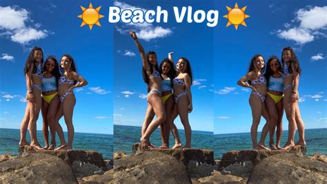 A Chaotic Beach Day Vlog Ft Ella And Alexiah — My Gym Friends Youtube