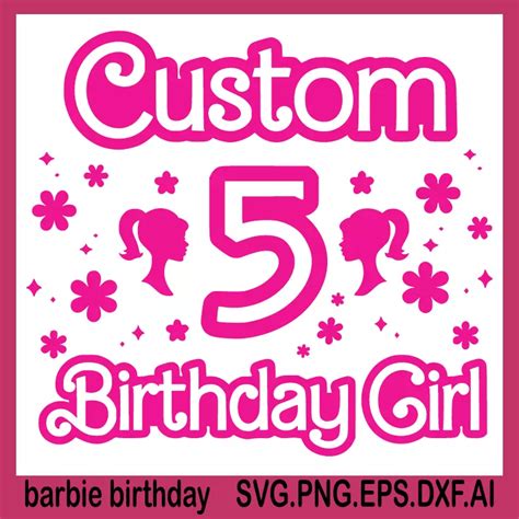 barbie birthday shirt svg, happy birthday svg, birthday queen svg