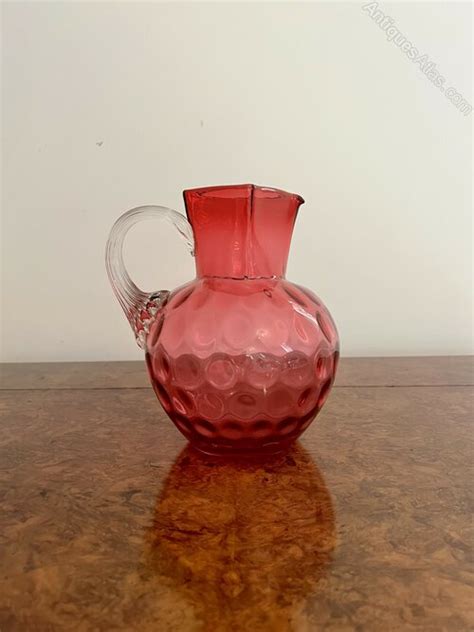 Antiques Atlas Unusual Antique Victorian Cranberry Glass Jug