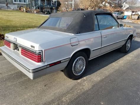 1985 Chrysler LeBaron Convertible Turbo with red leather automatic for sale - Chrysler LeBaron ...