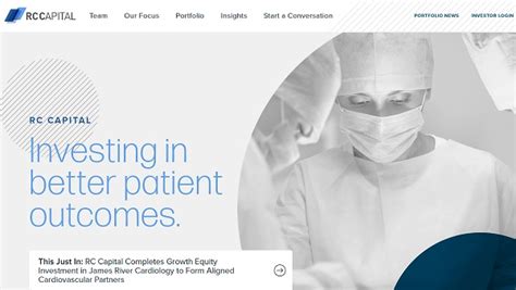 Rc Capital Completes Growth Equity Investment In James River Cardiology