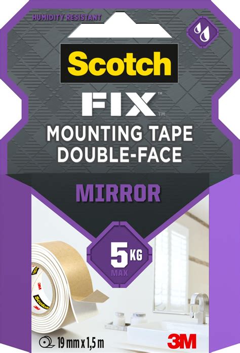 Ruban Adh Sif Double Face Miroir Scotch L M X L Mm Leroy Merlin