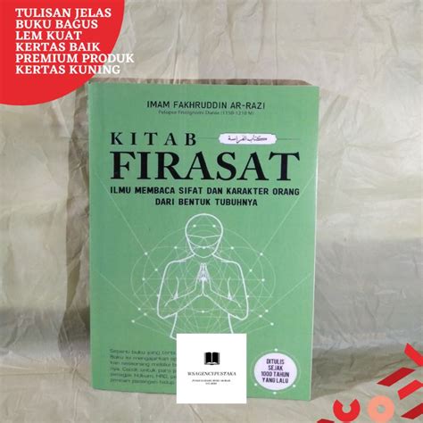 Jual BUKU KITAB FIRASAT ILMU MEMBACA SIFAT TERBARU Shopee Indonesia