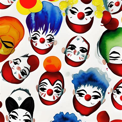 Cute Clowns Graphic · Creative Fabrica