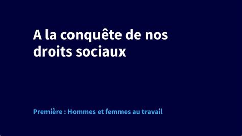 A La Conquête Des Droits Sociaux