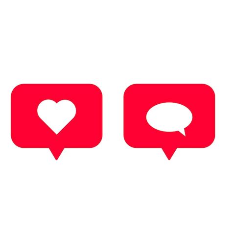 Premium Vector Heart Textbox Heart Icon Love Social Media