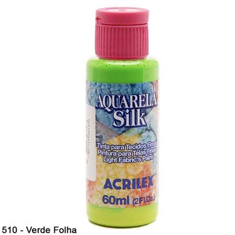 Aquarela Silk Ml Acrilex Verde Folha Submarino