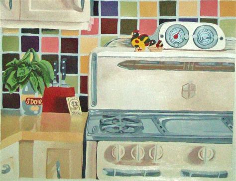 Vintage Kitchen Painting By Jessica Speedy Fine Art America