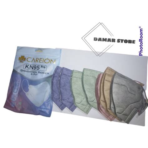 Jual MASKER KN95 PRO CAREION GRADATION SERIES 5ply Isi 10 Pcs Shopee