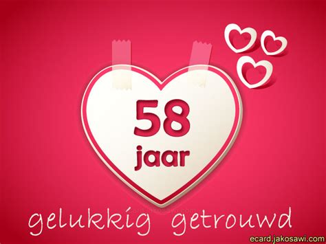 Jakosawi Gratis Wenskaarten E Cards 58 Jaar Liefde