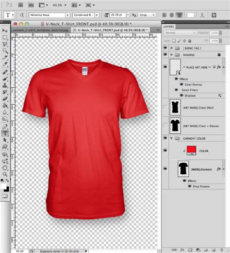 Adobe Shirt Template