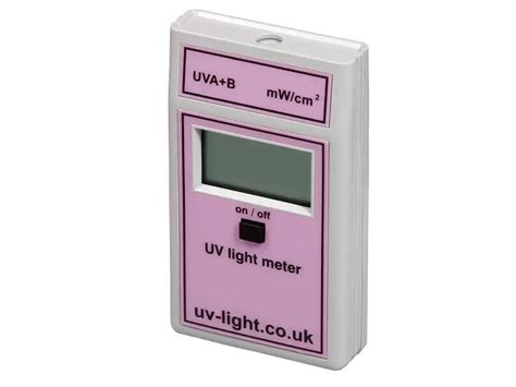 UV light meters for measurement and assessment of UV light processes