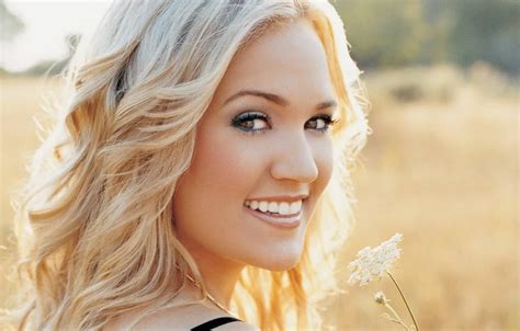 Wallpaper Look Smile Teeth Blonde Singer Carrie Underwood Country