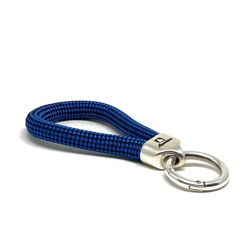 Keychain Tschingelhörner in schwarz und blau von Alpenleine