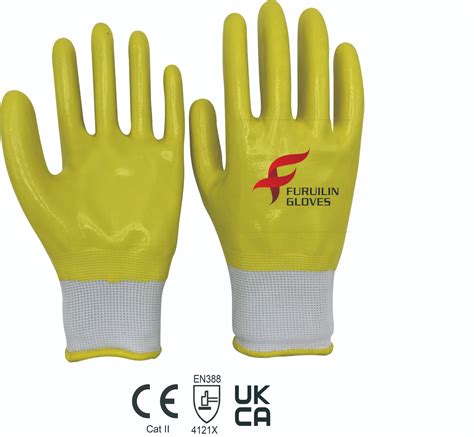 Gauge Polyester With Nitrile Smooth Fully Coating Nitrile Smooth Gloves