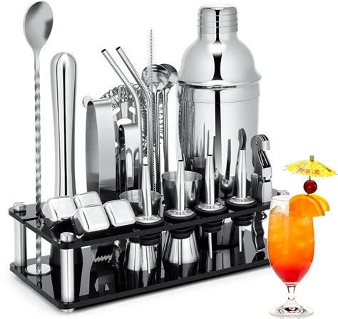 Amazon Piece Bartender Kit Complete Bar Tool Set With Stylish