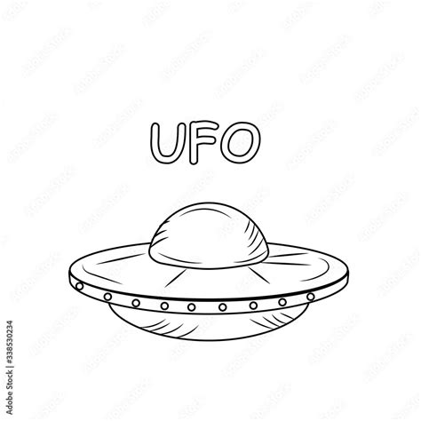 Vector flying saucer. Stock Vector | Adobe Stock