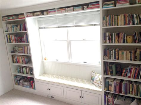 Built In Bookshelves With A Window Seat How To Build A Diy Floor To