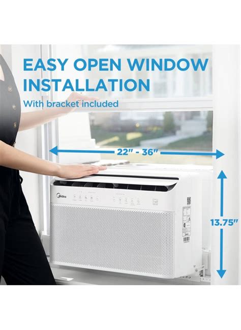 Midea Btu U Shaped Smart Inverter Window Air Cond