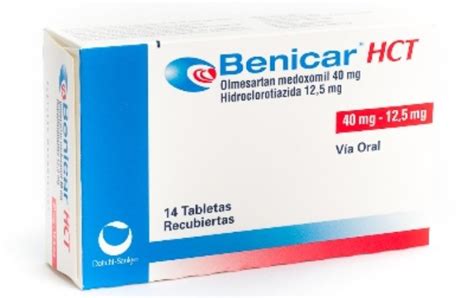 Benicar Hct 40mg125mg X 14 Tabletas