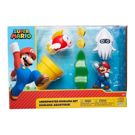 Set De Juego Mario Bros Submarino Con Figuras De 2 5 Pulgadas Y